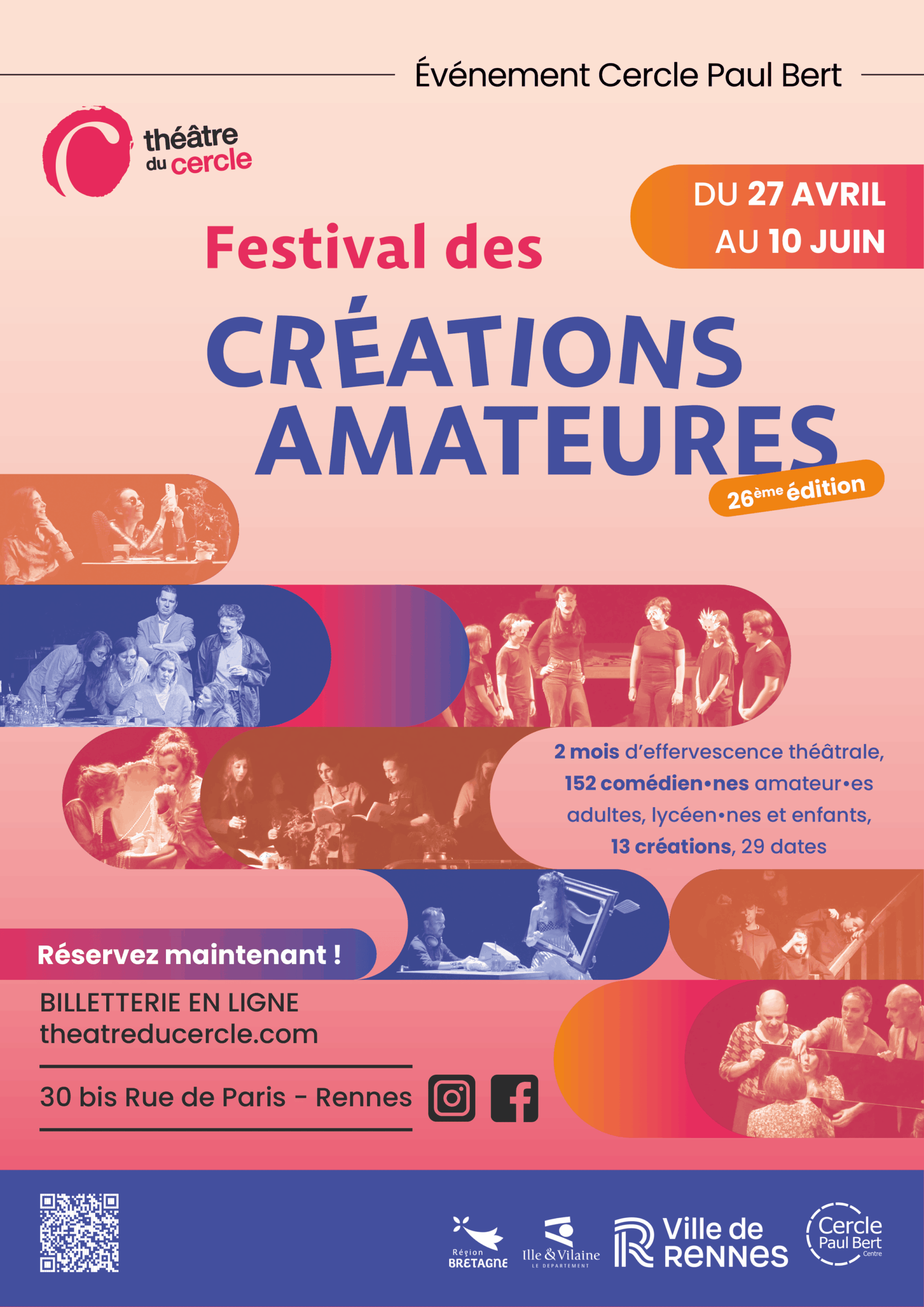 Découvrez la programmation du Festival des Créations Amateurs 2026